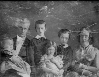 Porträt von Reverend Artemus und Familie